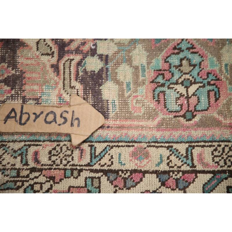 Hand Knotted Oriental 100% Wool Carpet Traditional Floral Pink Tabriz Area Rug - 10' 0'' X 6' 5''