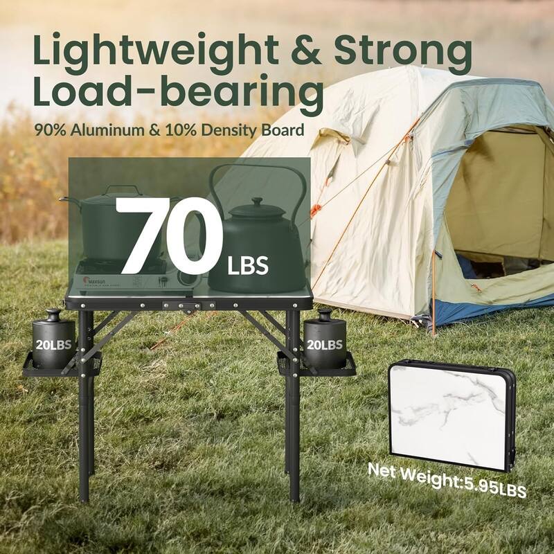 Small Camp Table Portable Small 2ft