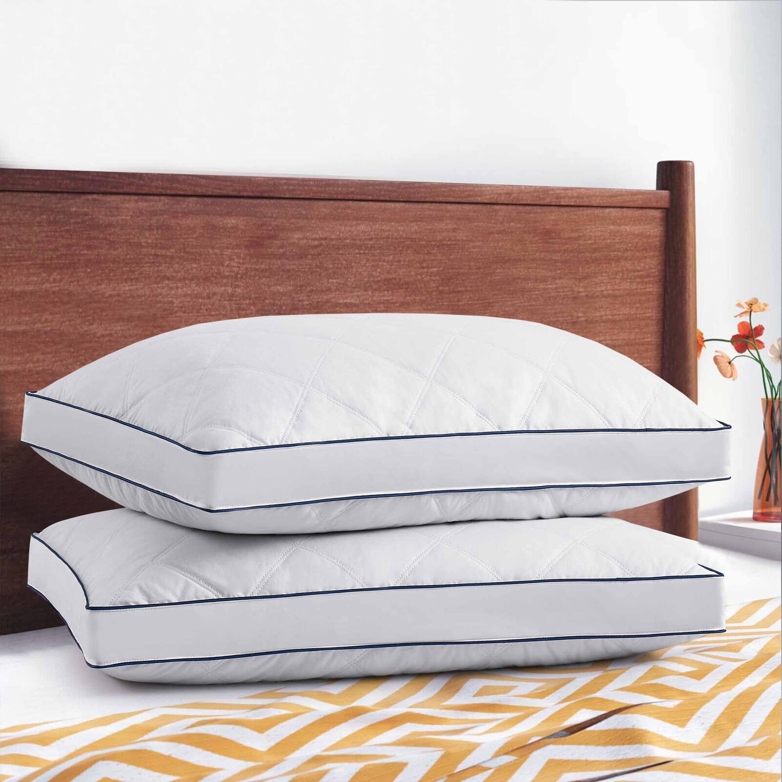Bed bath & beyond feather pillows discount