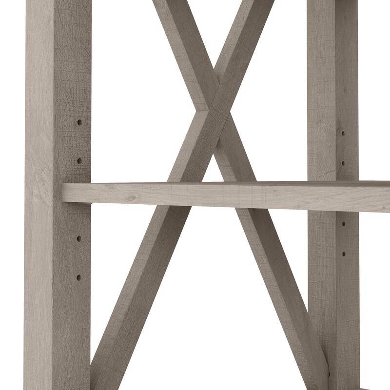Bush Furniture Key West 6 Cube Bookcase with Adjustable Shelves
