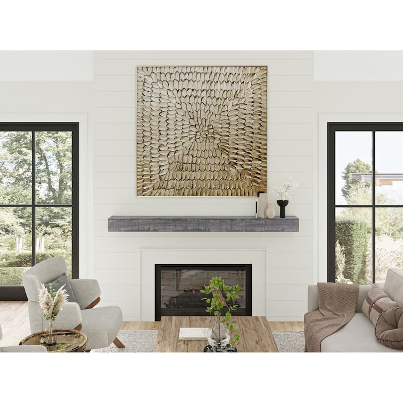 Rustic Fireplace Mantel Shelf