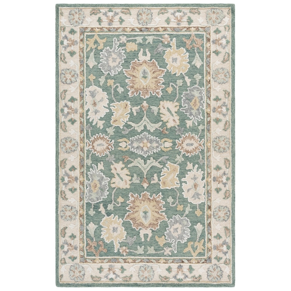 SAFAVIEH Handmade Ebony Viktorya Wool Rug