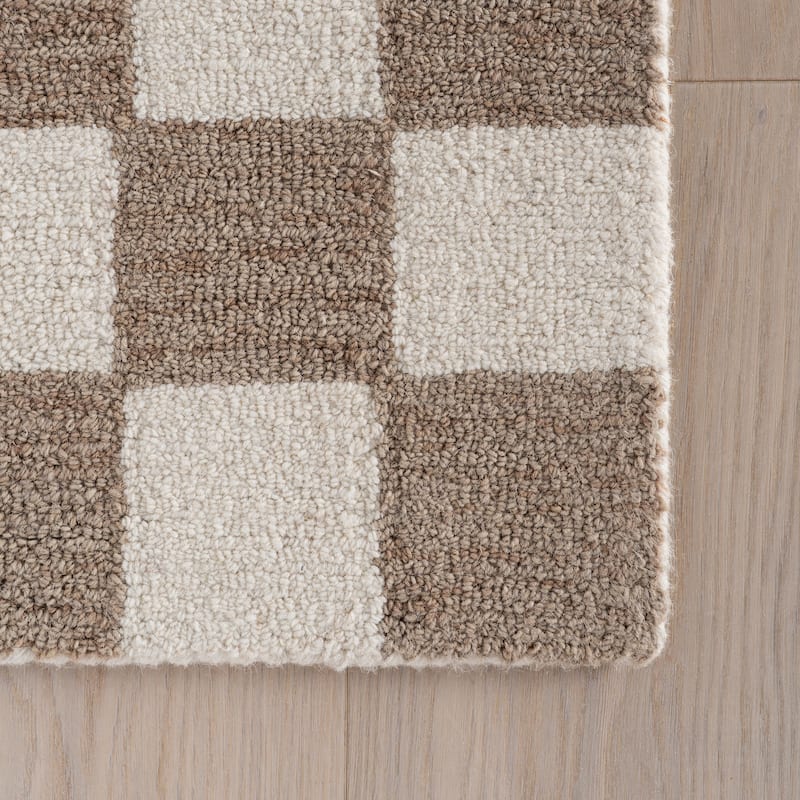 Nuloom Quinarae Checkered Wool-Blend Rug