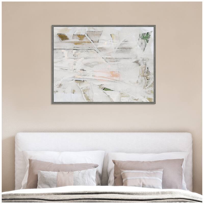 Kate and Laurel NC ZG Builder by Nikki Chu Framed Canvas Wall Art Print