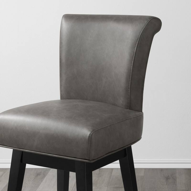 Spruce & Spring Noah Modern Upholstered Counter Height Swivel Barstool Single