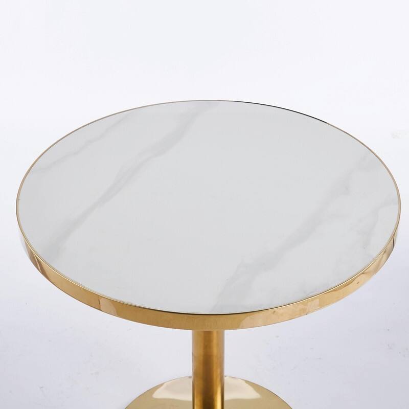 31.5" Mid-Century Modern Pedestal Table, Multi-Functional Dining Table for 4-6 People or Large Coffee Table