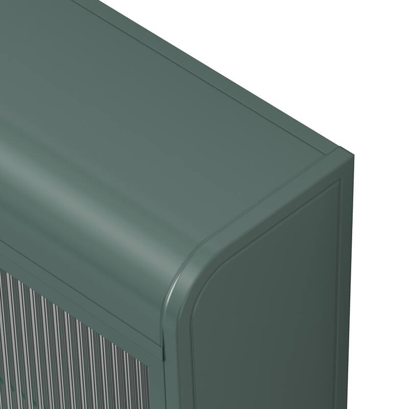 Modern Minimalist 3 Door Arched Wall Mounted Glass Cabinet