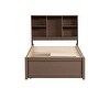 preview thumbnail 8 of 13, Modern Twin Bed Frame with Bookcase Headboard, Built-in USB Port, and 2 Storage Drawers