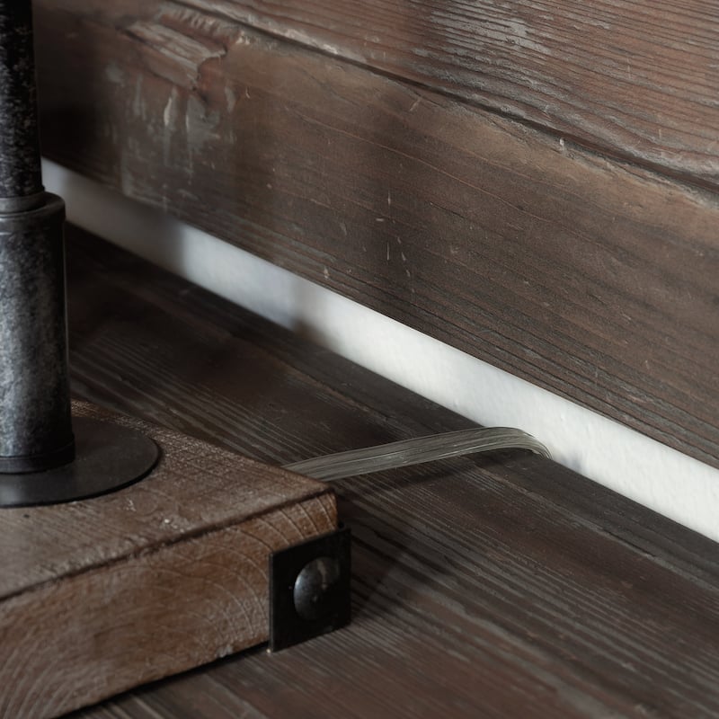 Wood Hutch with Glass Doors