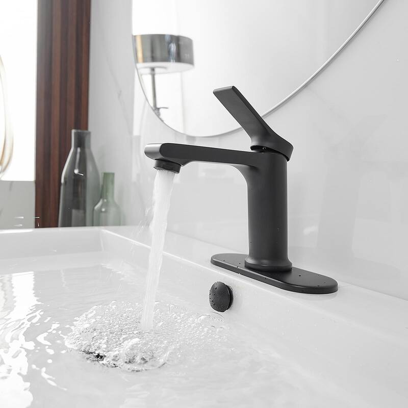 WIZ Matte Black Bathroom Sink Faucet
