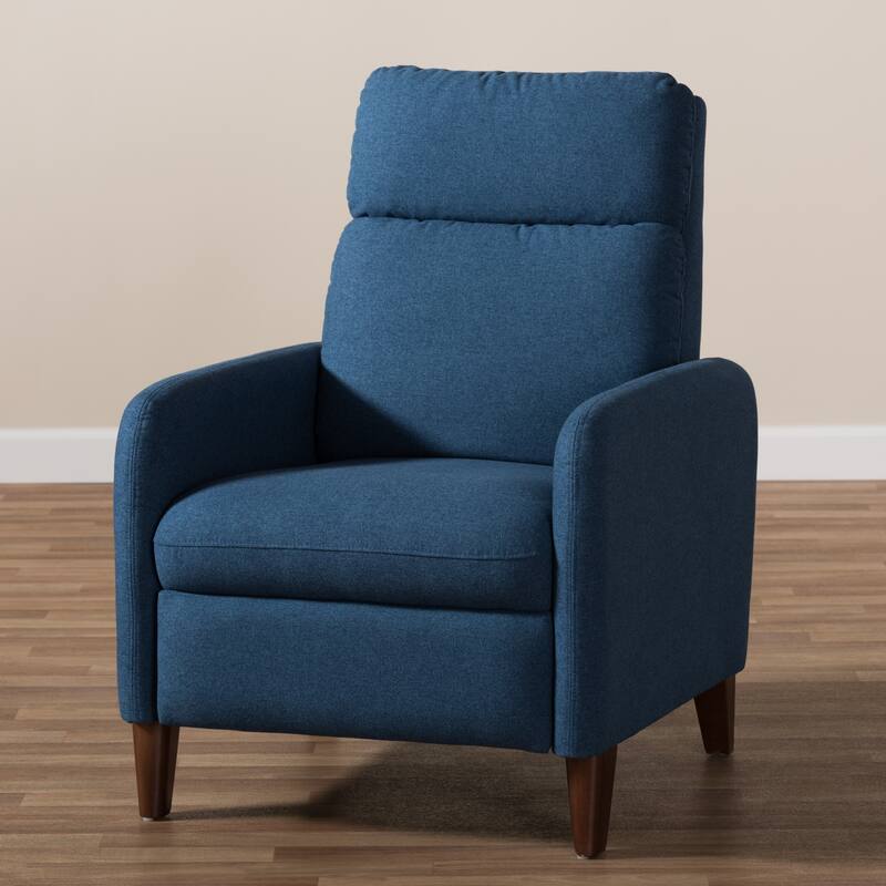 Mid-century Fabric Recliner by Baxton Studio