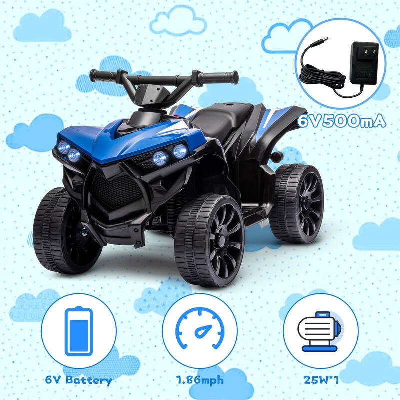 Kids ATV 4 Wheeler with LED Lights