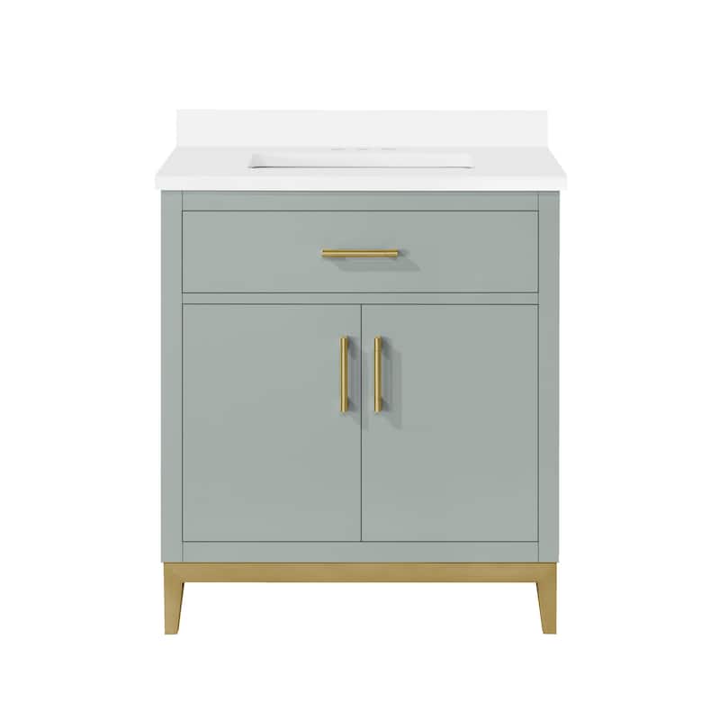 Ove Decors Diya 30 in. Single Sink Bathroom Vanity in Sage Green