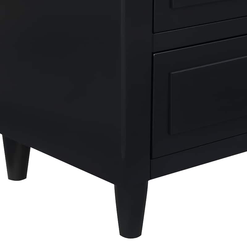 Modern Nightstand with 3 Drawers