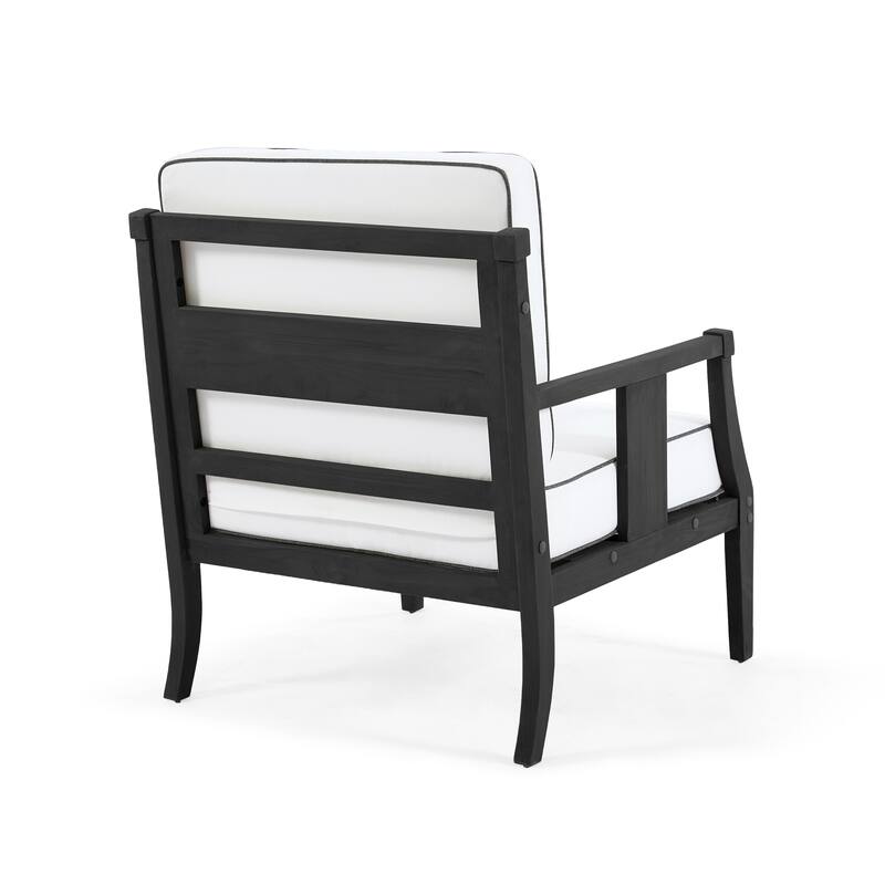 6-piece Outdoor Teak Seating Set Club Chairs with Cushions