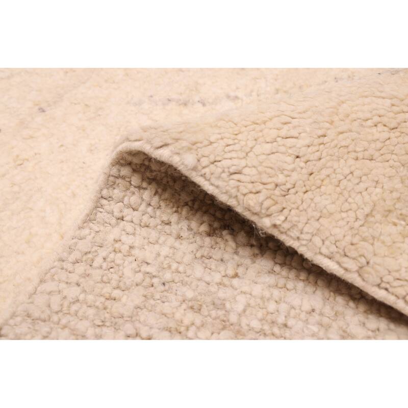 ECARPETGALLERY Hand-knotted Looma Cream Wool Rug - 7'11 x 9'8