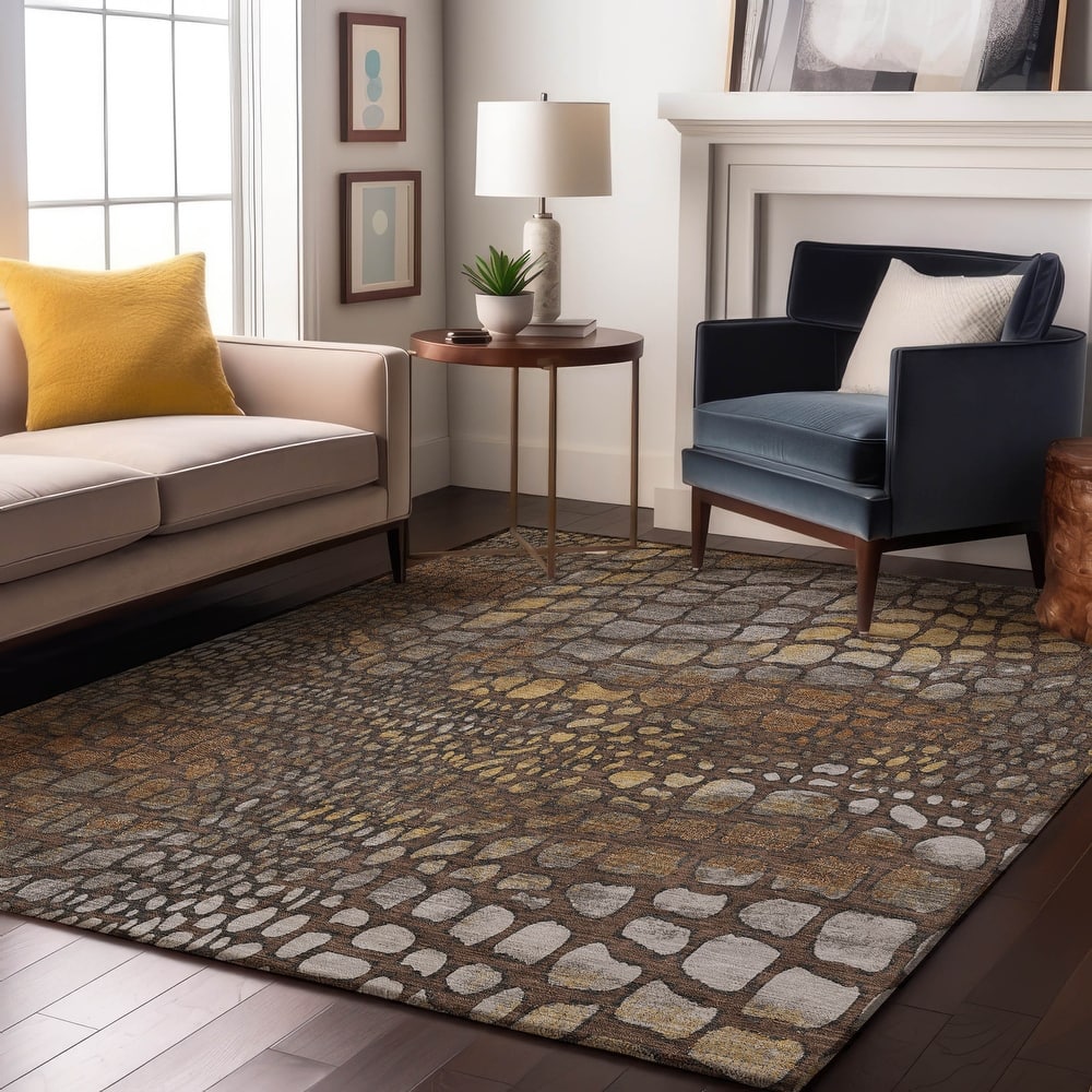 Premium Washable Super Soft Modern Cobblestone Mayfield Rug