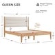 preview thumbnail 47 of 48, Spruce & Spring Mason Upholstered Platform Bed Frame with Headboard