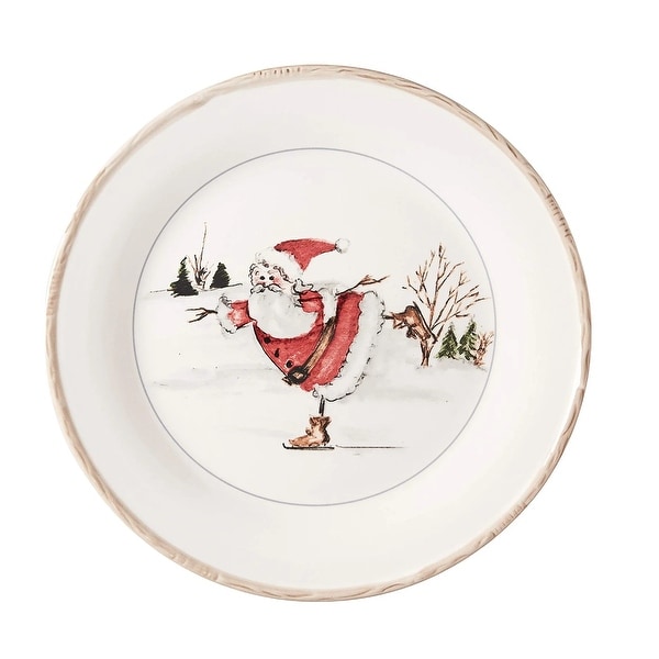 American Atelier Christmas Twig Holiday Dinner Plate Set of 4 11