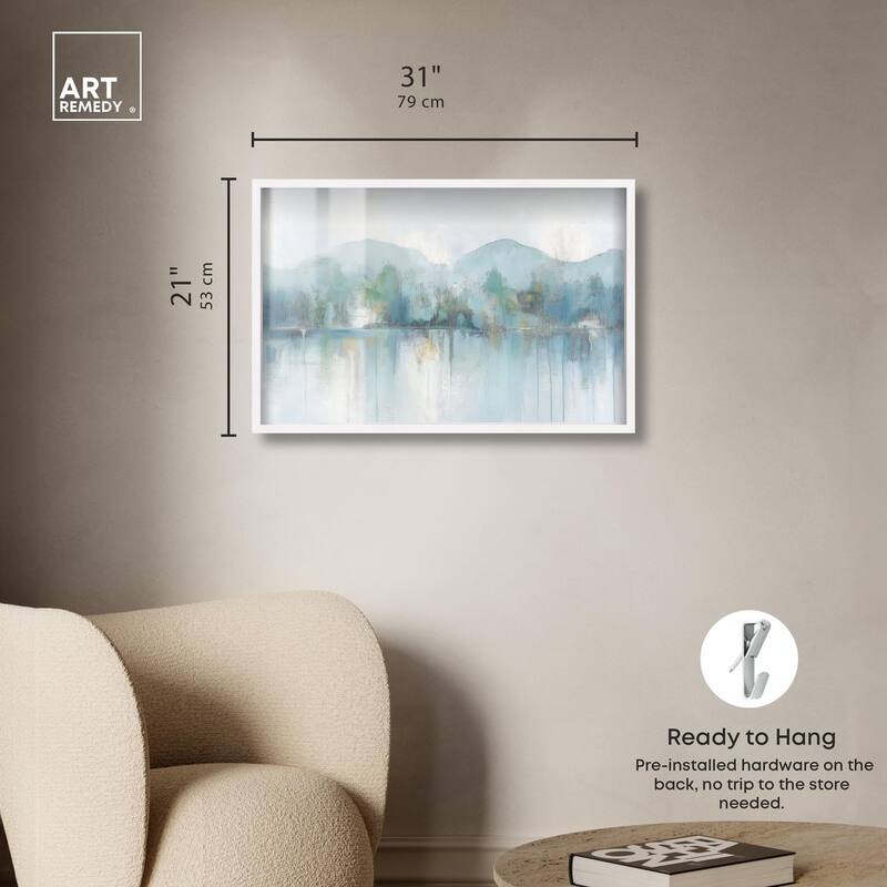 Mirrored Aqua Dream II Shadowbox by Art Remedy