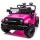 preview thumbnail 11 of 18, 24V Kids Ride On Car Truck With Parent Remote Control, 4-wheel Suspension, Power Display, 1.86-3.11MPH Electric Car Pink