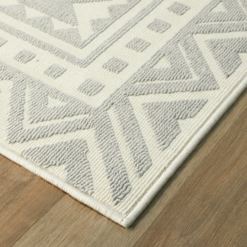 Alessi Global Geometric Indoor/Outdoor Area Rug