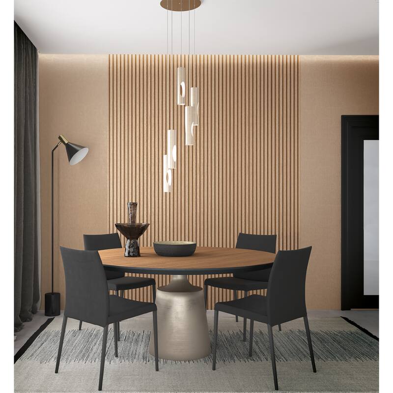 Galerie Wallcoverings Eden Collection Wood Slat Stripe Vinyl on Non-Woven Matte Wallpaper Roll