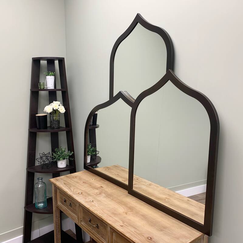 Tyler Framed Vanity Mirror - Teardrop Cathedral - 24.4x32.4
