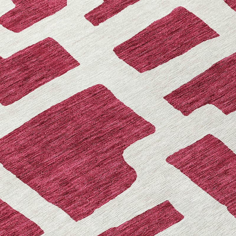 Machine Washable Indoor/ Outdoor Chantille Contemporary Geo Rug
