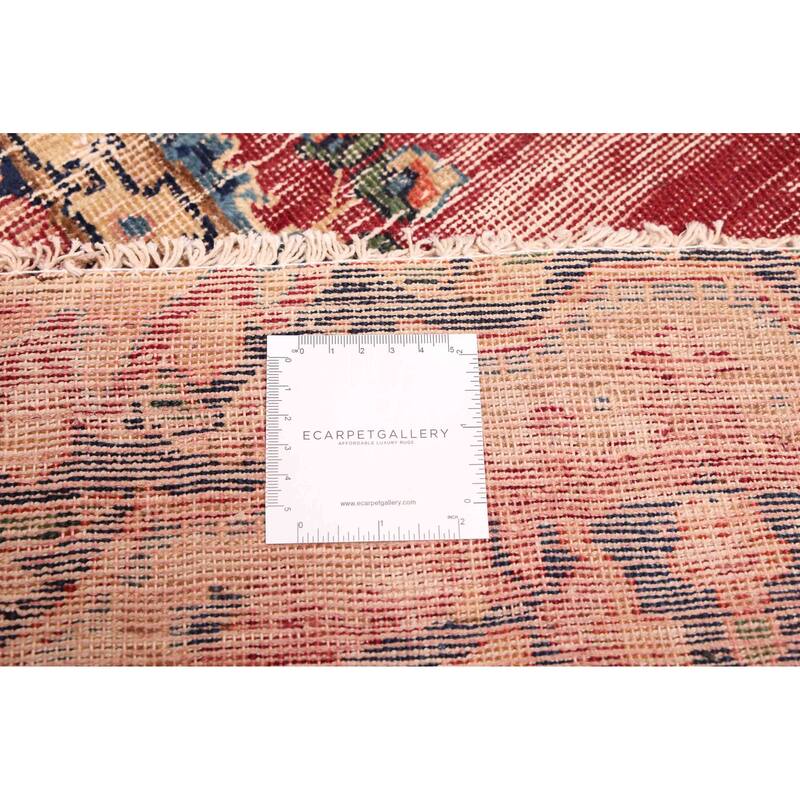 ECARPETGALLERY Hand-knotted Antalya Vintage Burgundy Wool Rug - 4'9 x 7'7