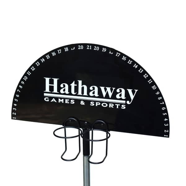 slide 2 of 6, Hathaway Quickscore Outdoor Game Scoreboard and Drink Holder Set - 21"L x 21"W x 47"H