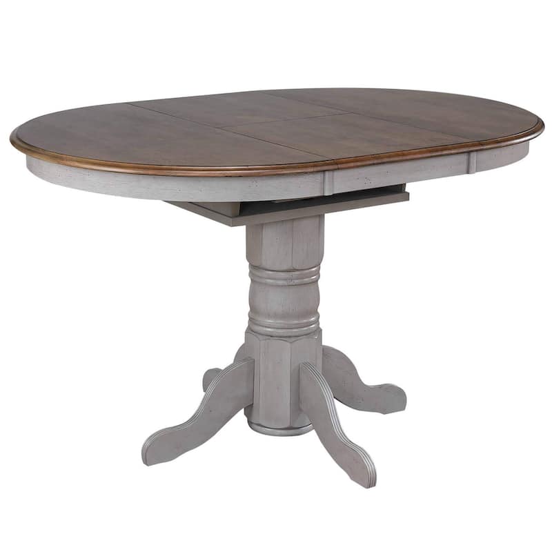 Extendable Dining Table Set - 6 Person Pub Table & 4 Barstools - Counter Height Furniture