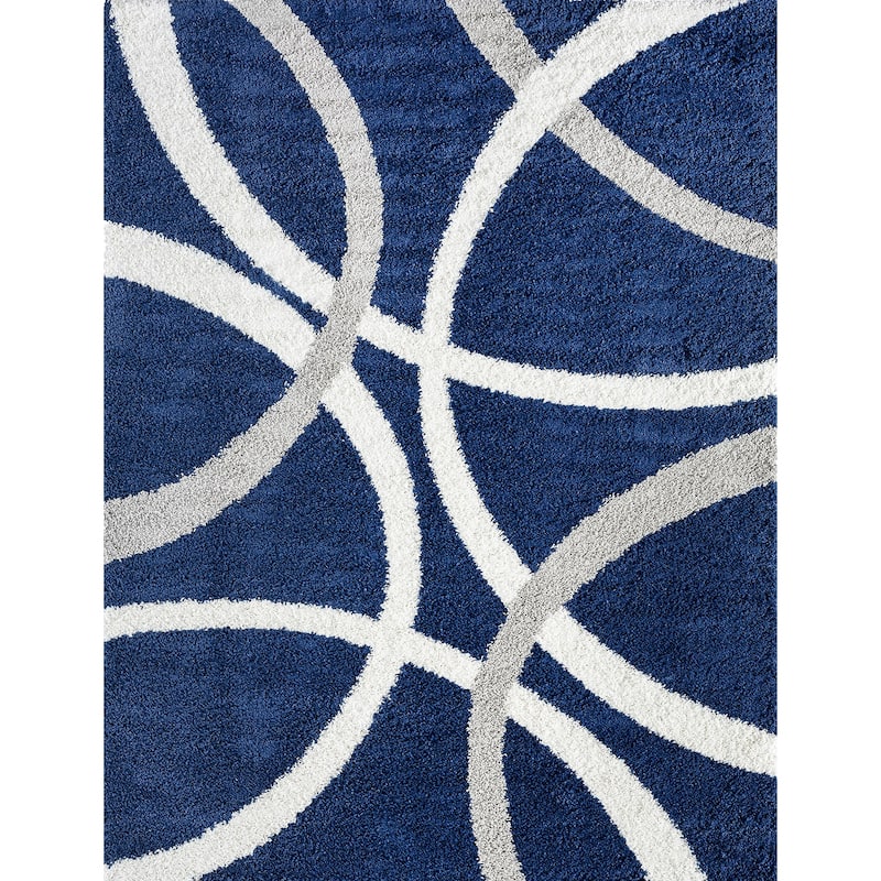 Upscale Shag Modern & Contemporary Abstract Indoor Area Rug