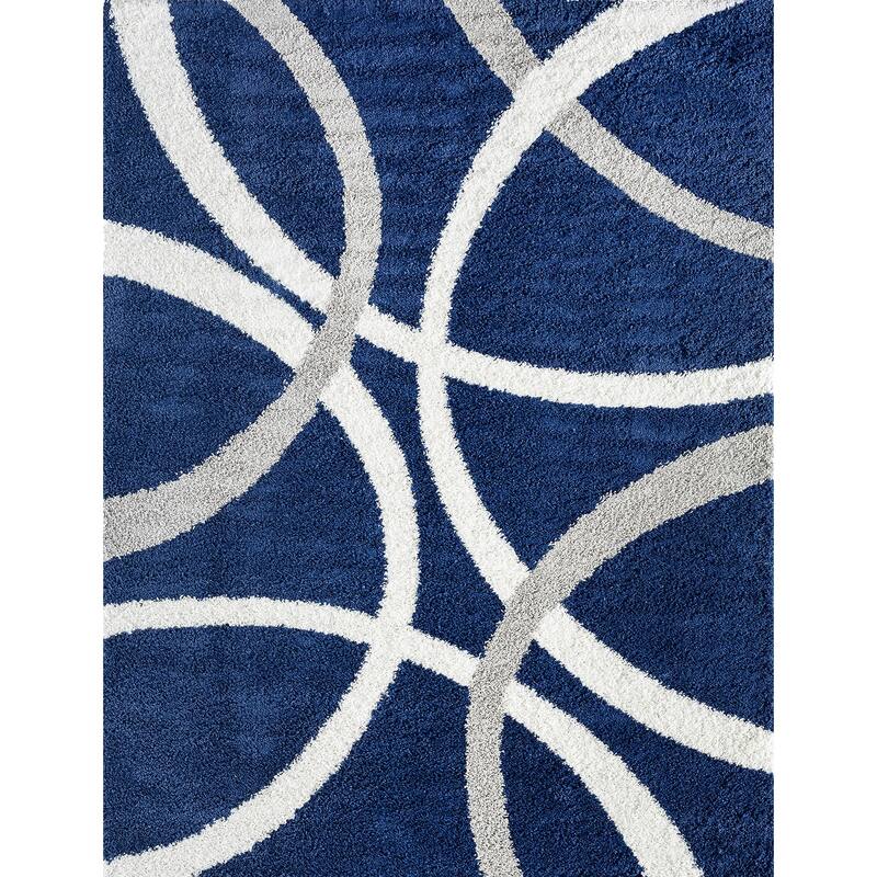 Upscale Shag Modern & Contemporary Abstract Indoor Area Rug
