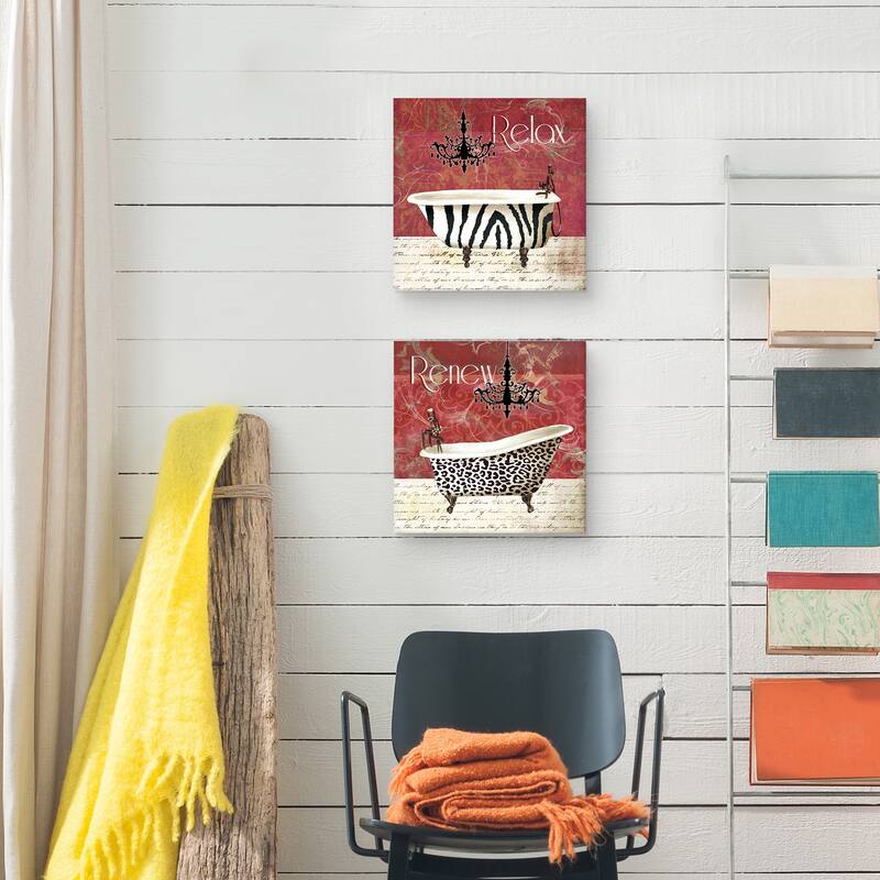 Wild Bath by Carol Robinson Canvas Art Prints