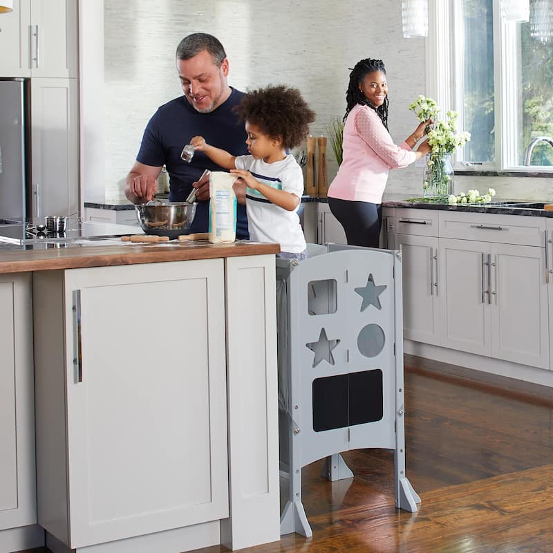 Guidecraft Classic Kitchen Helper - Grey