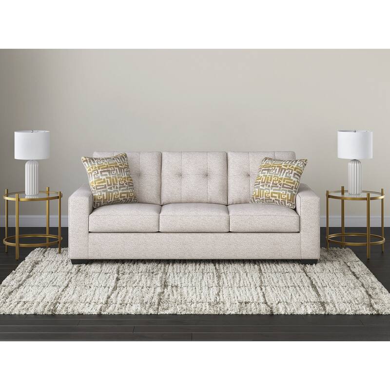 Signature Design by Ashley Fanciful Beige Sofa - 88"W x 40"D x 38"H
