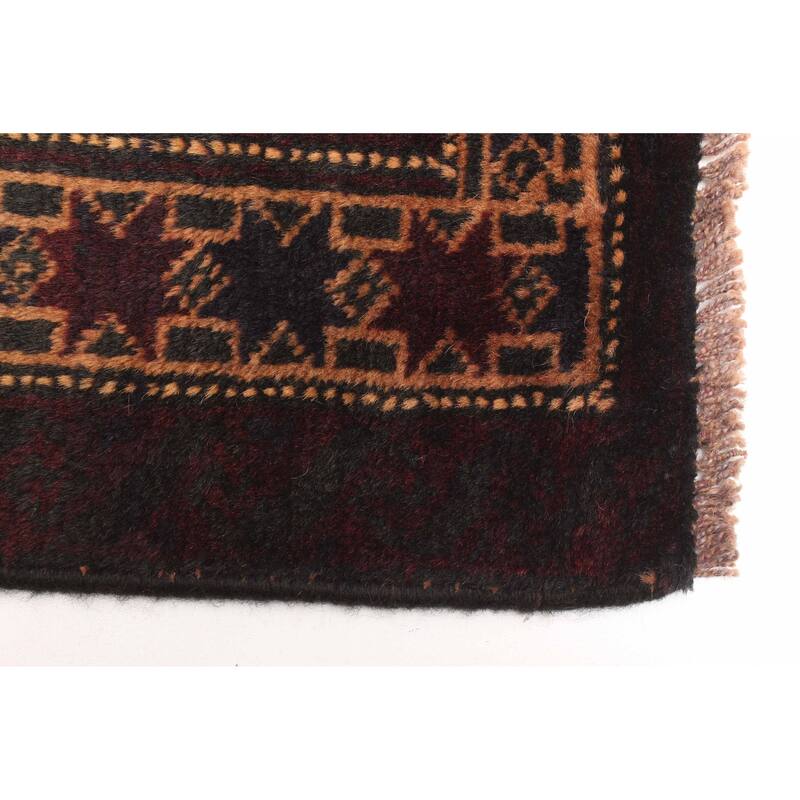 ECARPETGALLERY Hand-knotted Teimani Dark Grey Wool Rug - 3'1 x 4'10