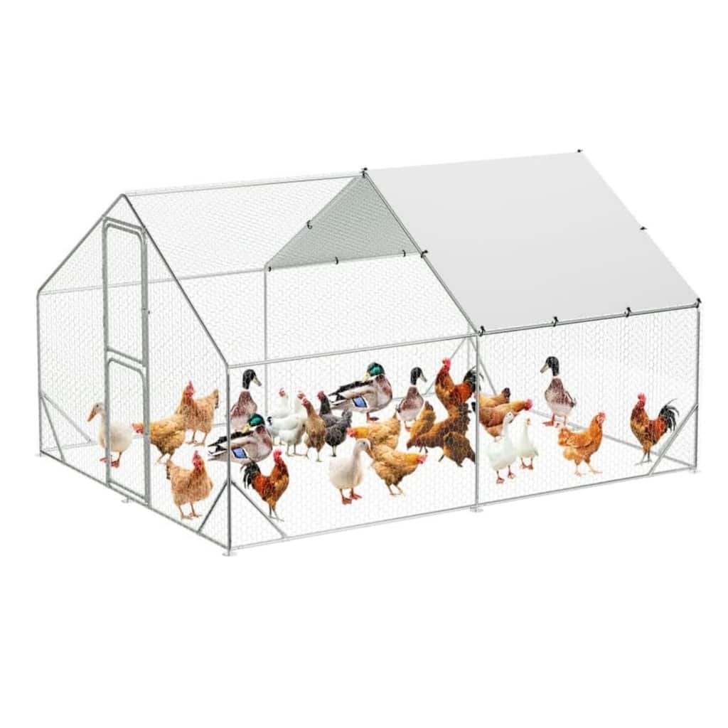 Large Metal Chicken Coop Walk-in Poultry Cage