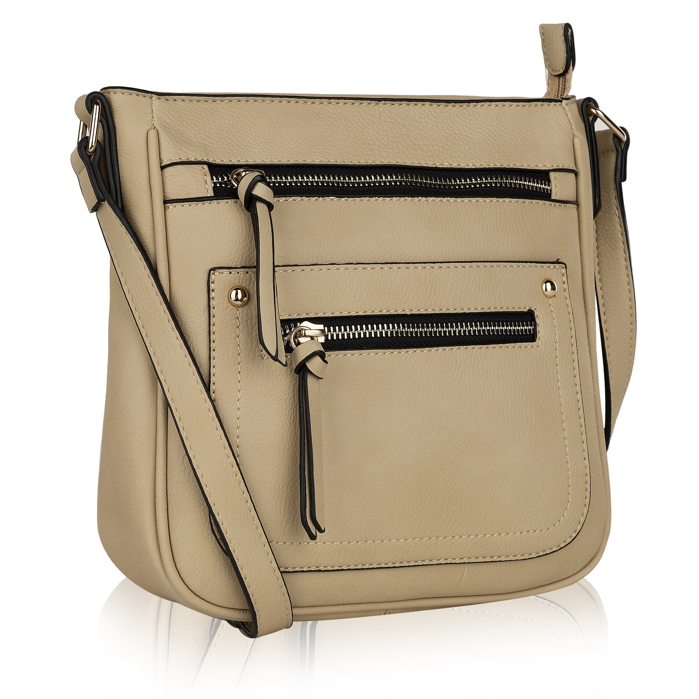 tan crossbody handbag