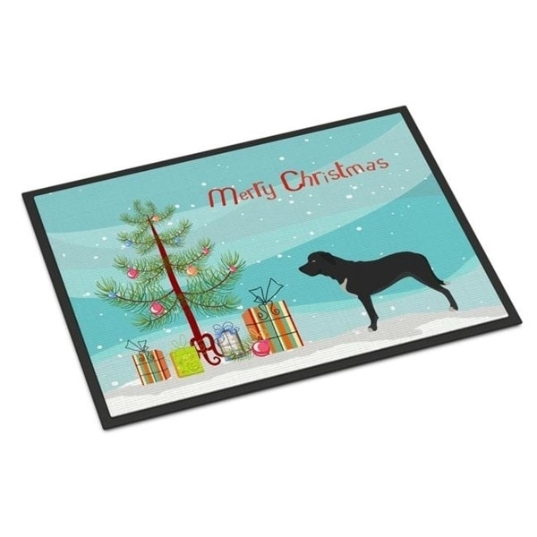 Carolines Treasures BB8490MAT Broholmer Danish Mastiff Christmas Indoor or Outdoor Mat - 18 x 27 in.