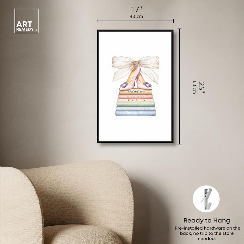Bibliotheca Belle Canvas by Art Remedy