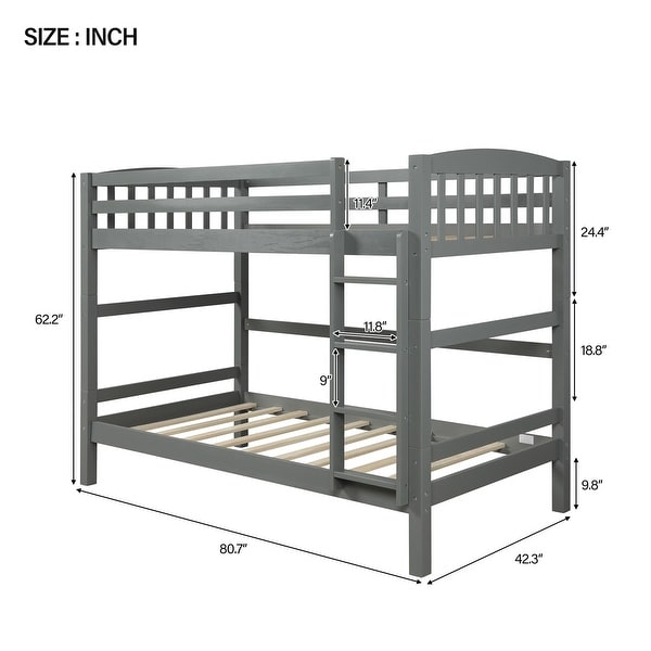 twin over full bunk bed that can be separated
