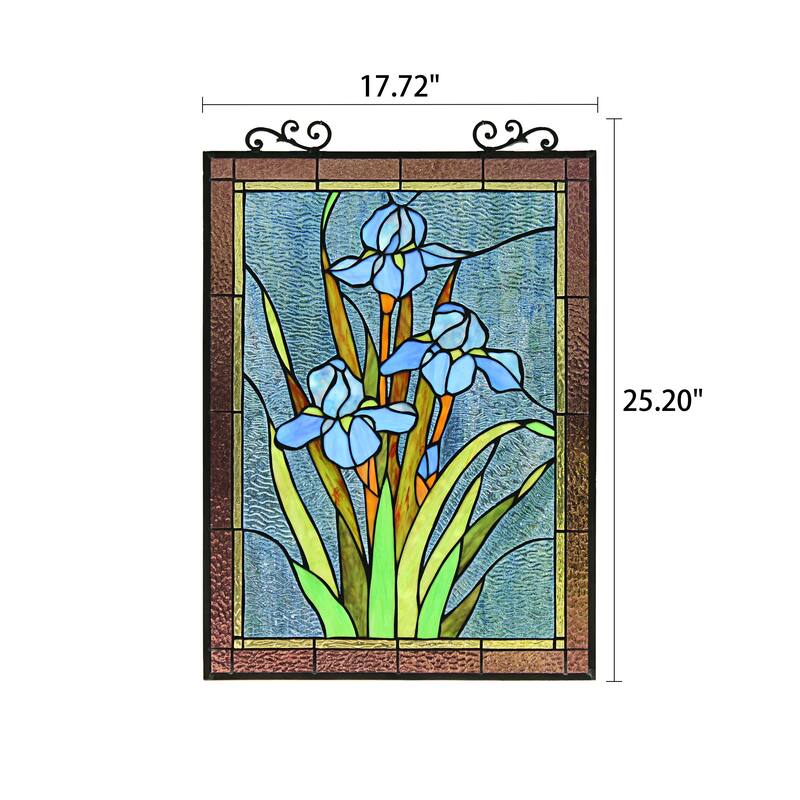 Floral Design Window Panel/ Suncatcher