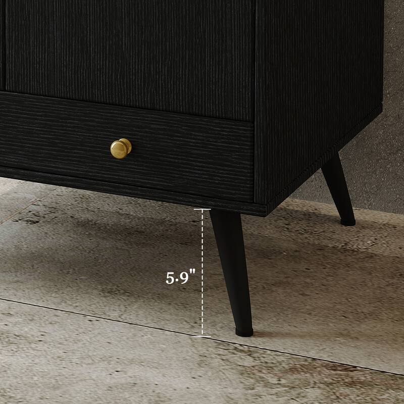 Contemporary 30" Freestanding Bathroom Vanity with Faux Marble Top & Ceramic Sink, Double Door Cabinet