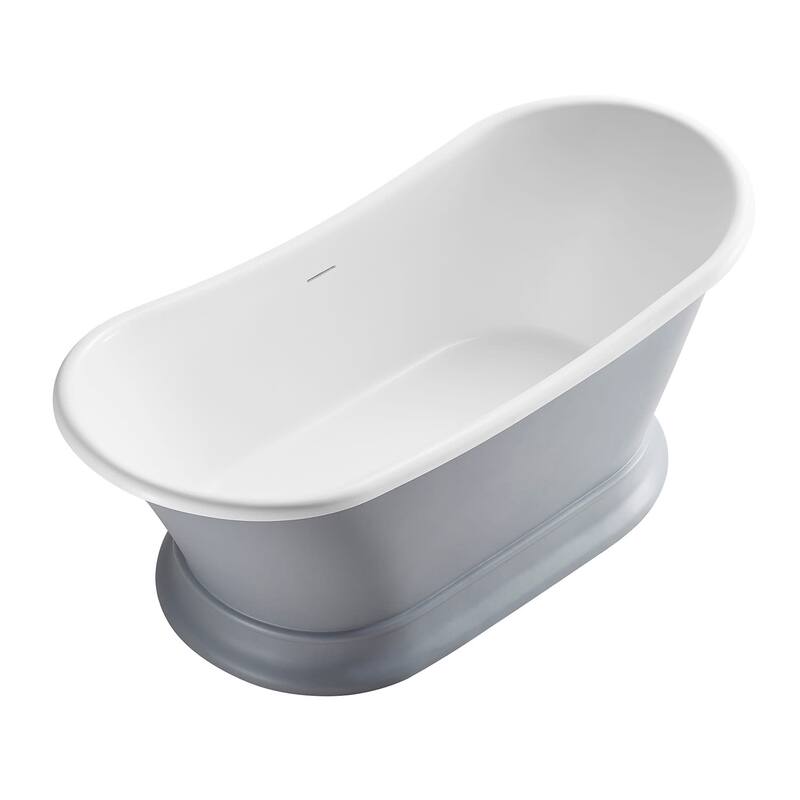 Kingston Brass VRTDS6830 Arcticstone 67" Free Standing Solid Surface