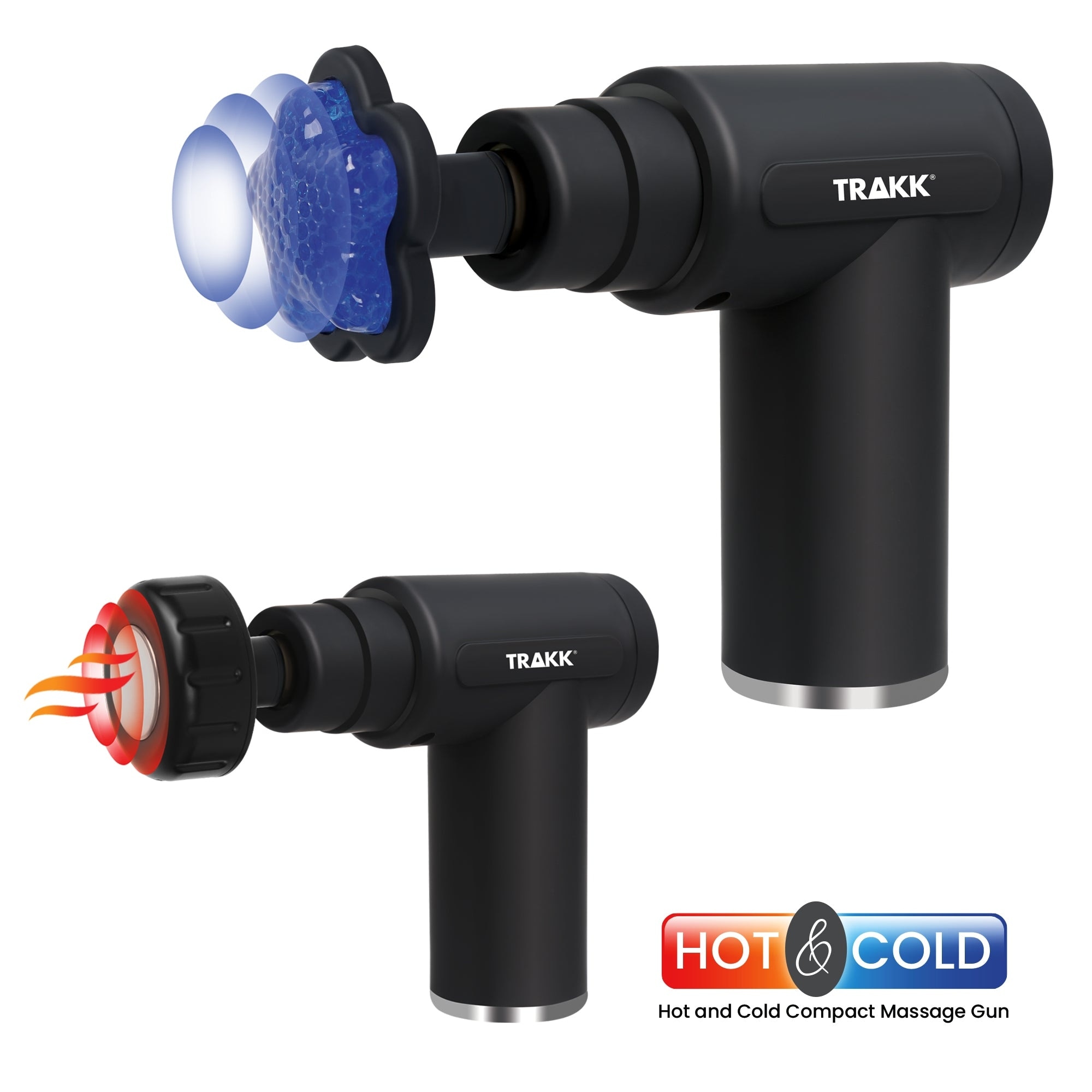 TRAKK Compact Hot & Cold Massage Gun with Multiple Modes and 6 Heads - Bed  Bath & Beyond - 40328531