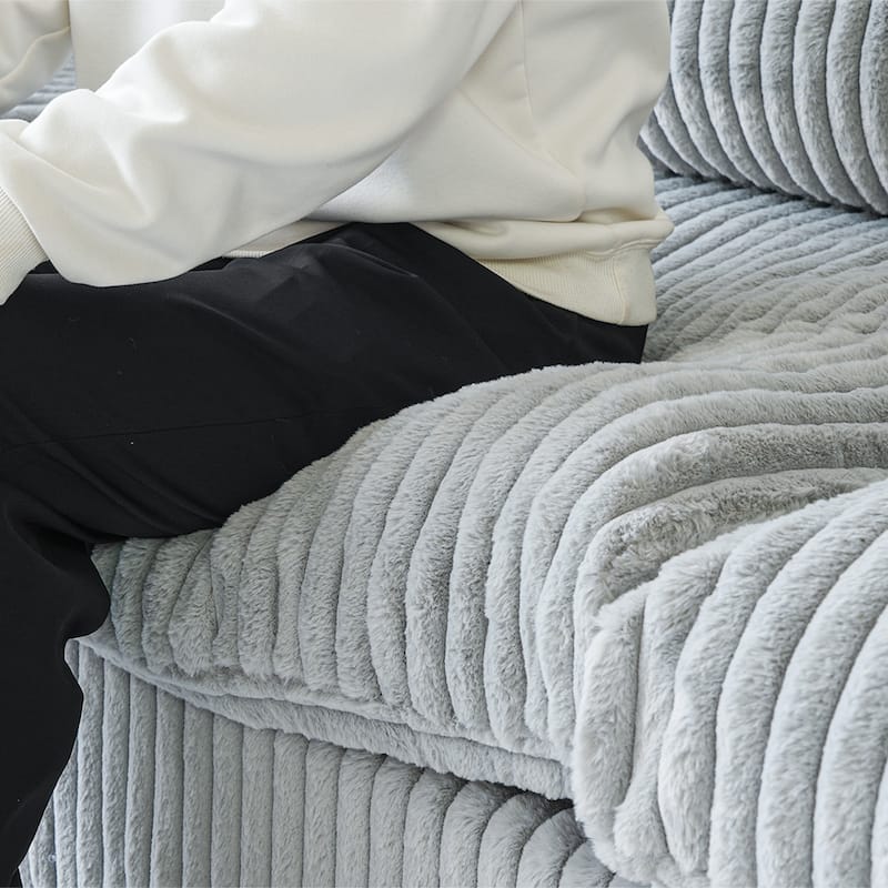 Soft Plush Upholstered Modular Sectional Sofa U-shaped Down Filled Living Room Couch-5 Seaters/6 Seaters