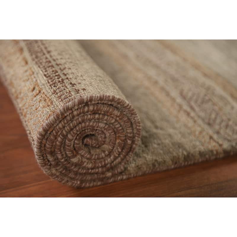 Modern Gabbeh Runner Rug Handmade Wool Carpet - 2'7"x 13'3"