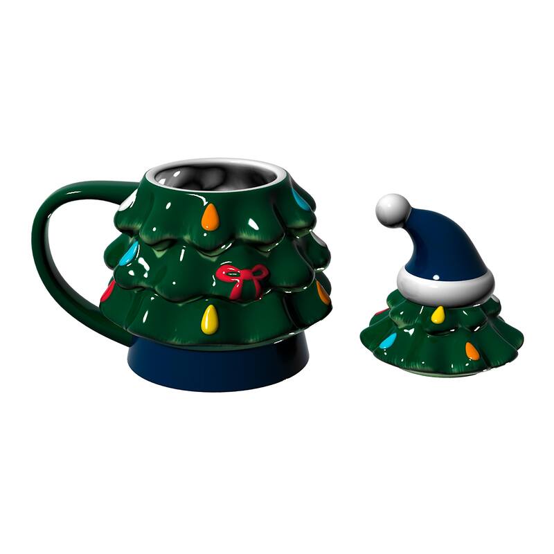 Auburn University, 14 oz Ceramic Christmas Tree Cup Gift Set